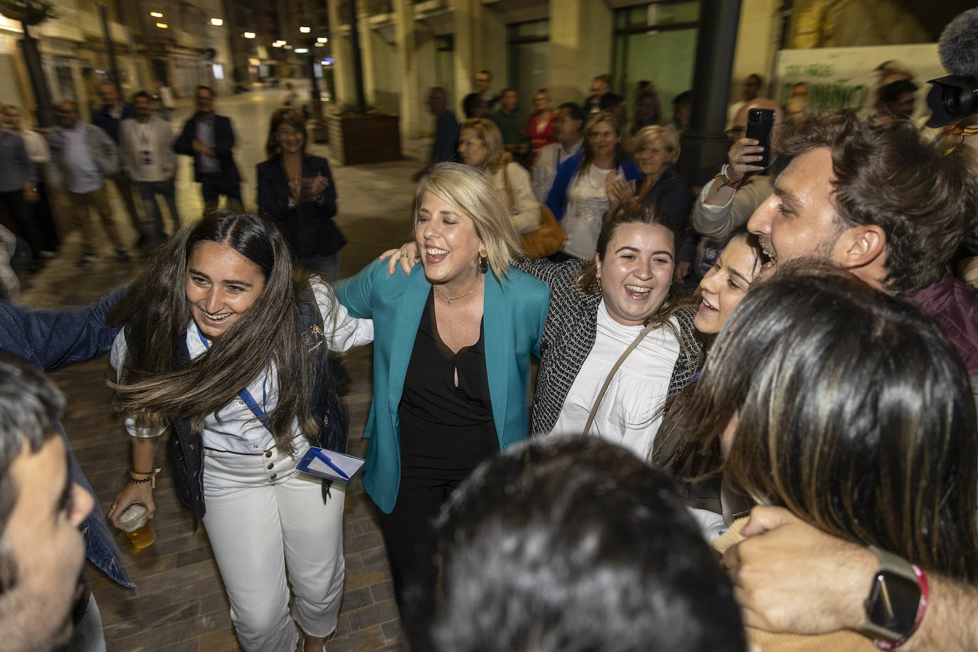 Celebración del PP de Cartagena tras ganar las elecciones