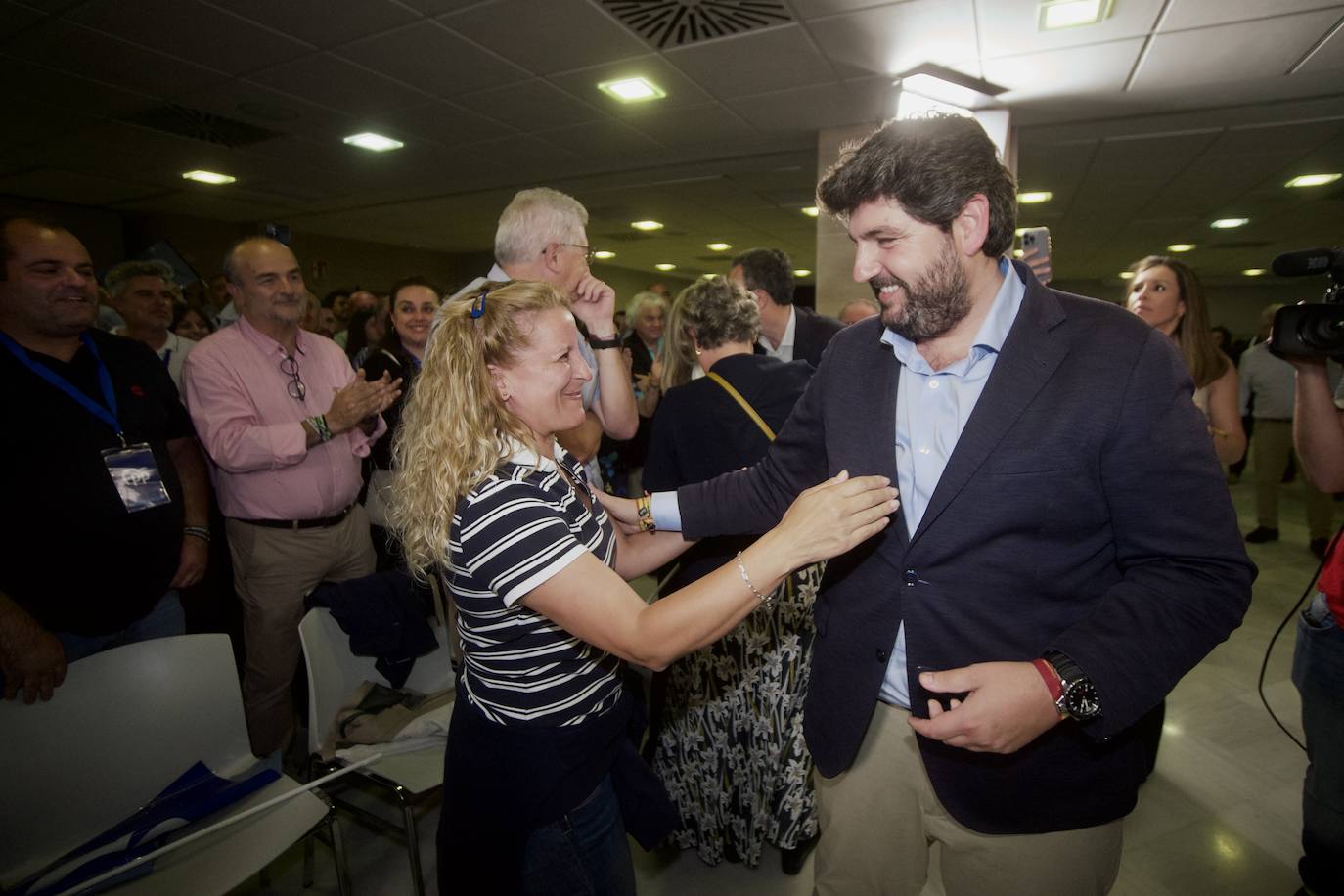 Celebración del PP tras los resultados electorales