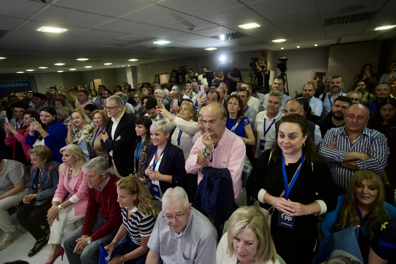 Celebración del PP tras los resultados electorales