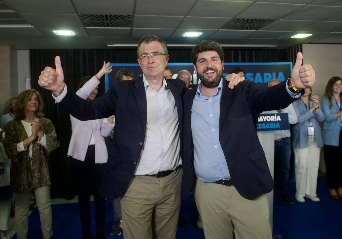 Celebración del PP tras los resultados electorales