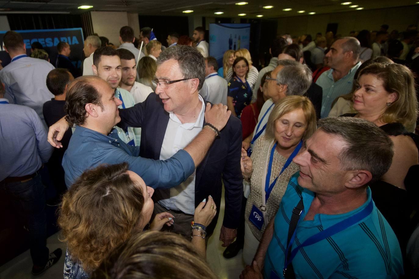 Celebración del PP tras los resultados electorales