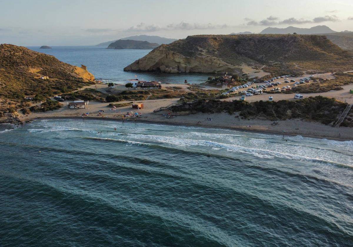 La playa de La Carolina, en Águilas, en una imagen de archivo.