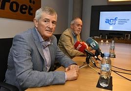Pedro Díaz, presidente de Froet, y Manuel Pérezcarro, este martes.