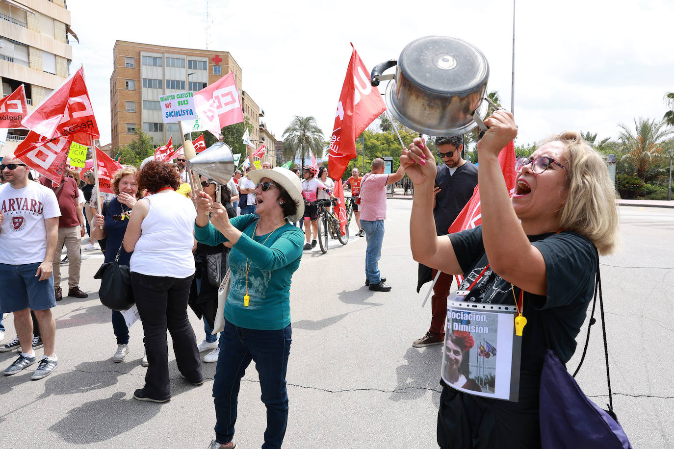 Las imágenes de la protesta de los funcionarios de justicia
