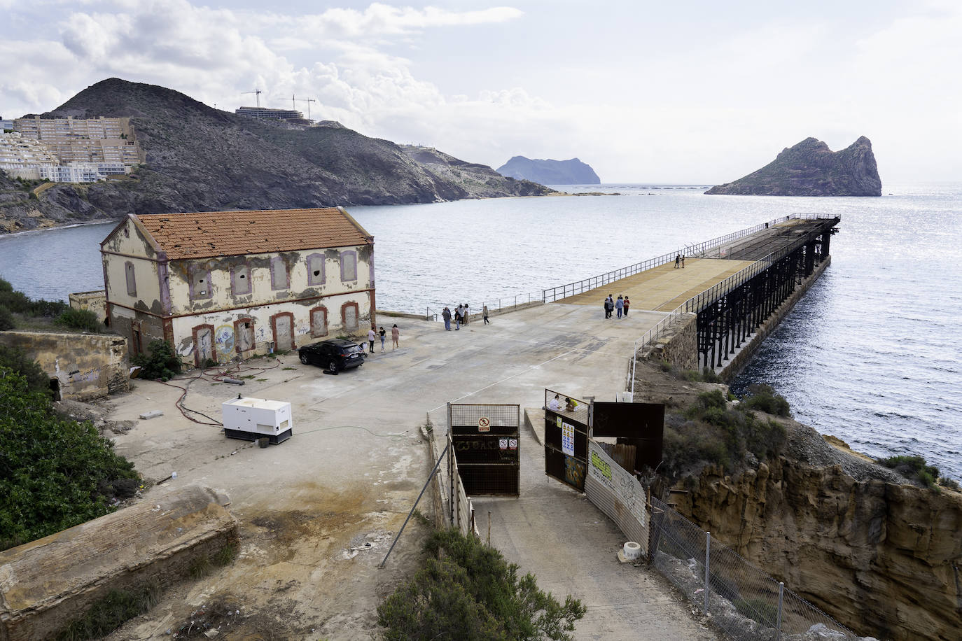 La primera visita al embarcadero del Hornillo de Águilas, imágenes
