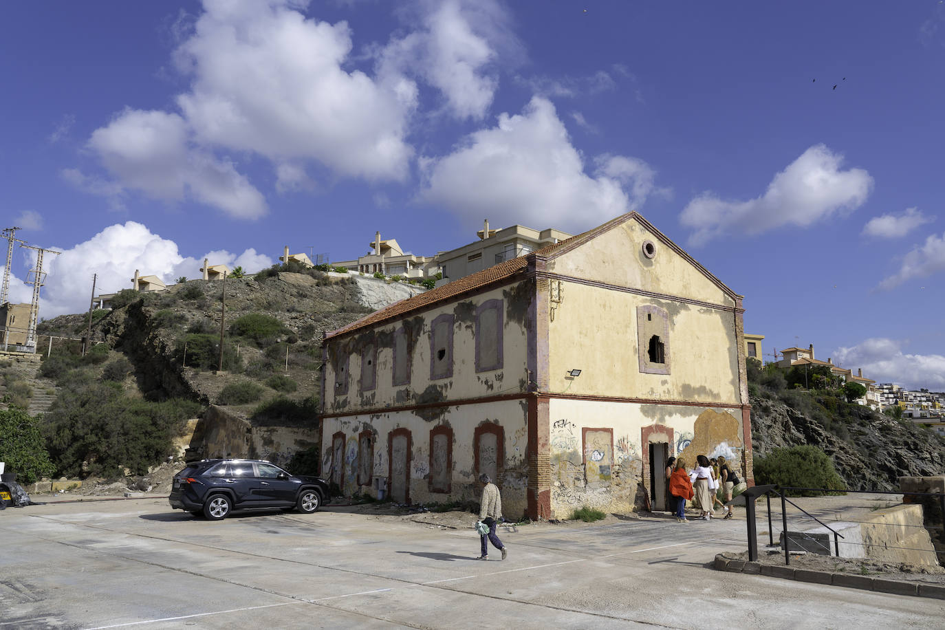 La primera visita al embarcadero del Hornillo de Águilas, imágenes