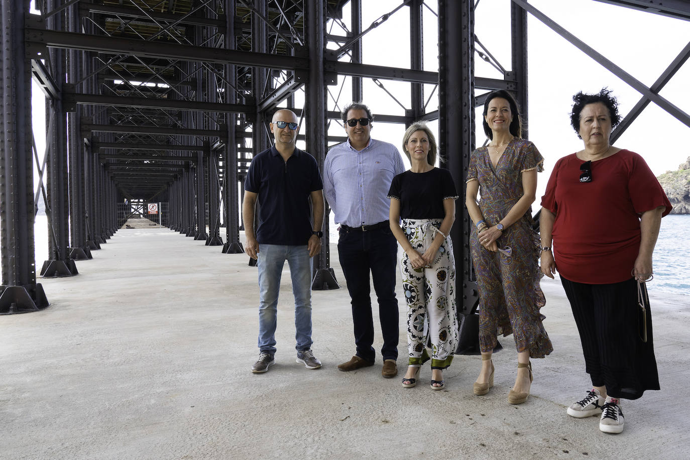 La primera visita al embarcadero del Hornillo de Águilas, imágenes
