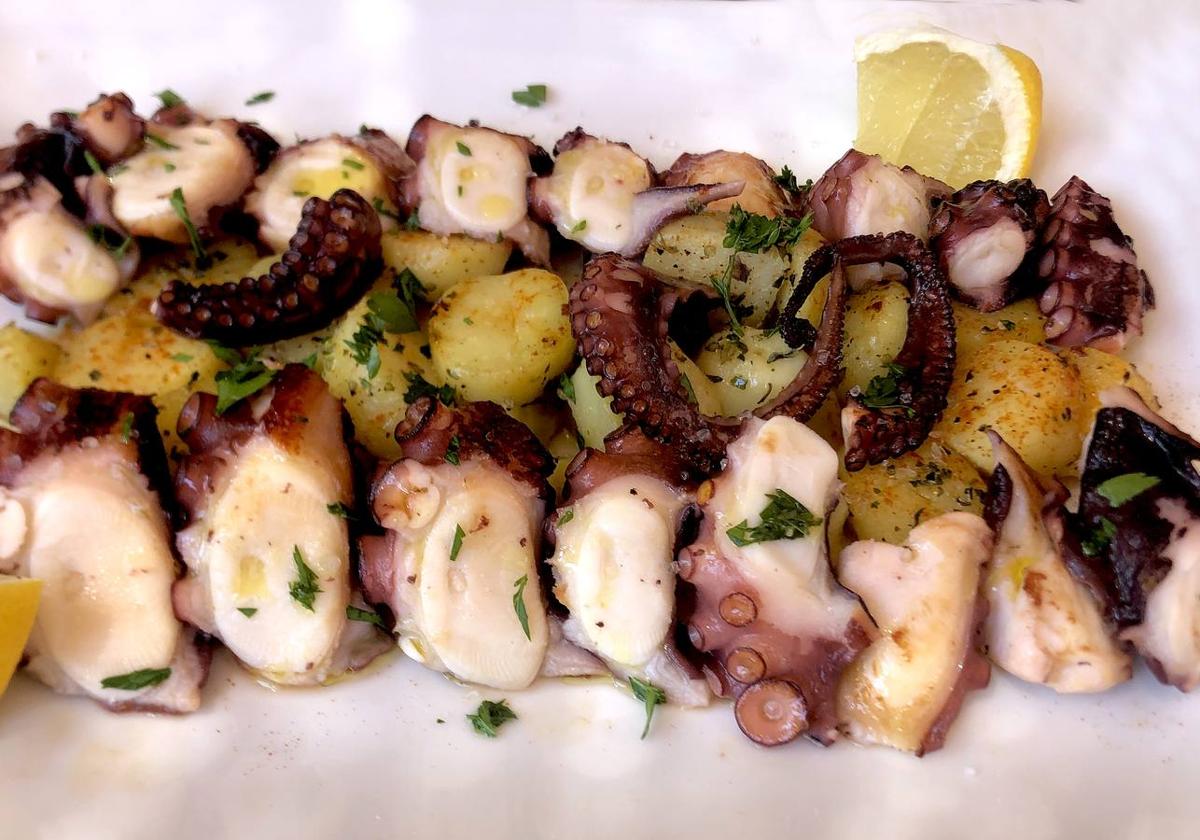 Pulpo a la murciano-gallega