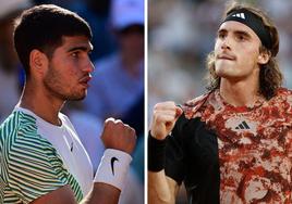 Carlos Alcaraz y Stefanos Tsitsipas