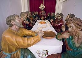 La imágenes que Enrique Galarza talló para el paso de la Santa Cena.