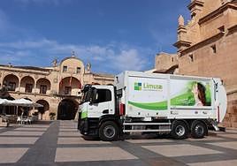 Nuevo camión de Limusa para la recogida de basura presentado el lunes.