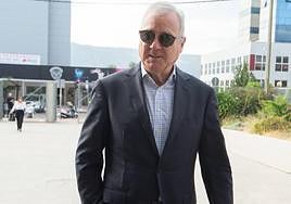 Valcárcel, el pasado mes de abril, a su llegada a la Ciudad de la Justicia para recoger la notificación de apertura de juicio oral.