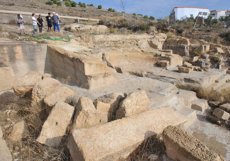 Vista de una parte de los restos del yacimiento, en una imagen de archivo.