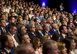 Asistentes al acto de celebración del Día de la Región de Murcia, este viernes.