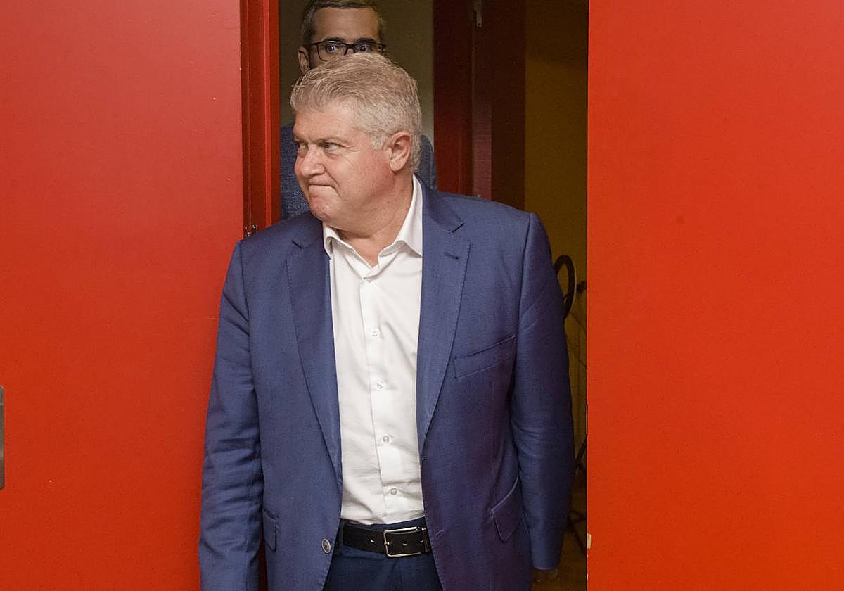 Vélez, en la sede del PSRM, en una imagen de archivo.