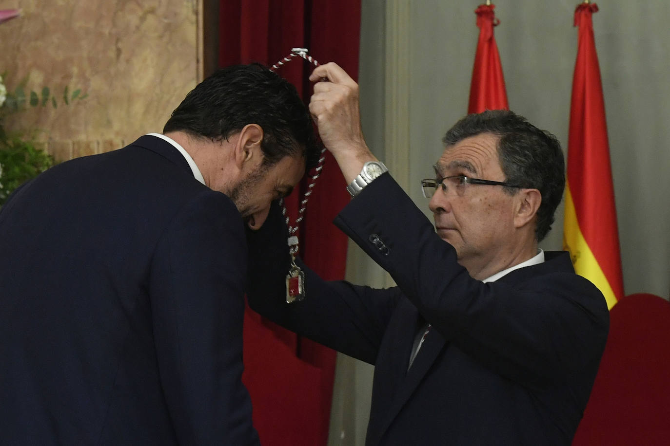 José Ballesta recupera el bastón de mando del Ayuntamiento de Murcia