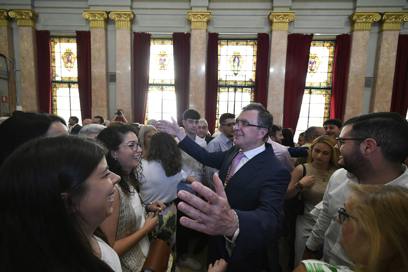 José Ballesta recupera el bastón de mando del Ayuntamiento de Murcia