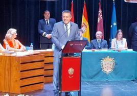 Joaquín Buendía, este sábado, durante su intervención.