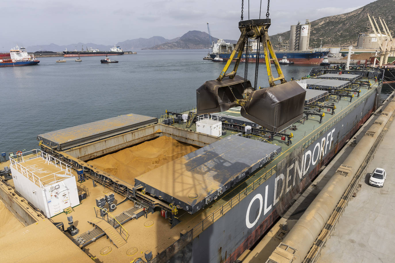 El Puerto de Cartagena es el segundo de España que más cereal importa