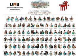 La orla de los estudiantes de Veterinaria de la Universitat Autònoma de Barcelona.