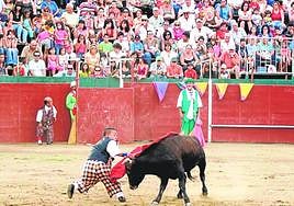 Espectáculo cómico taurino 'Popeye', en Guadix, en una foto de archivo.