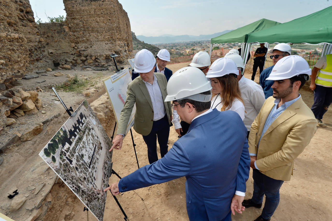 Obras de restauración del Castillejo de Monteagudo, en imágenes