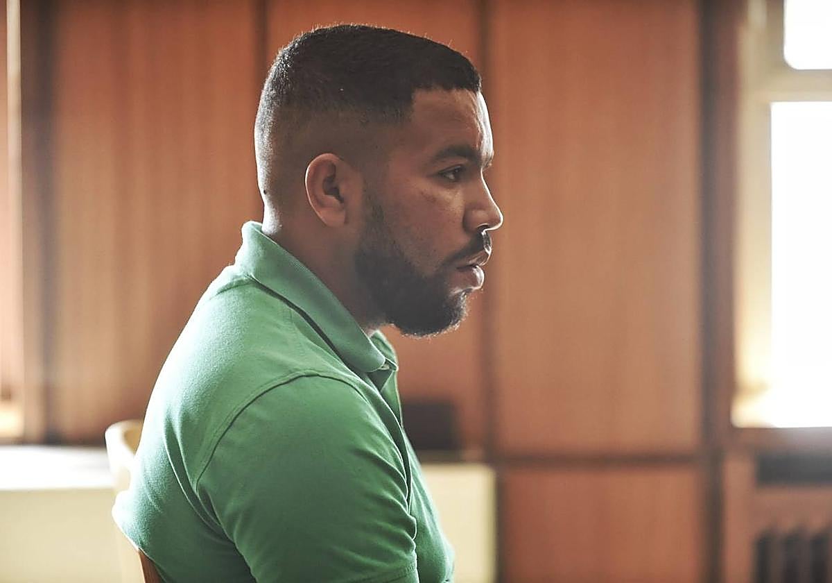 El acusado, Mohamed C., durante el juicio.