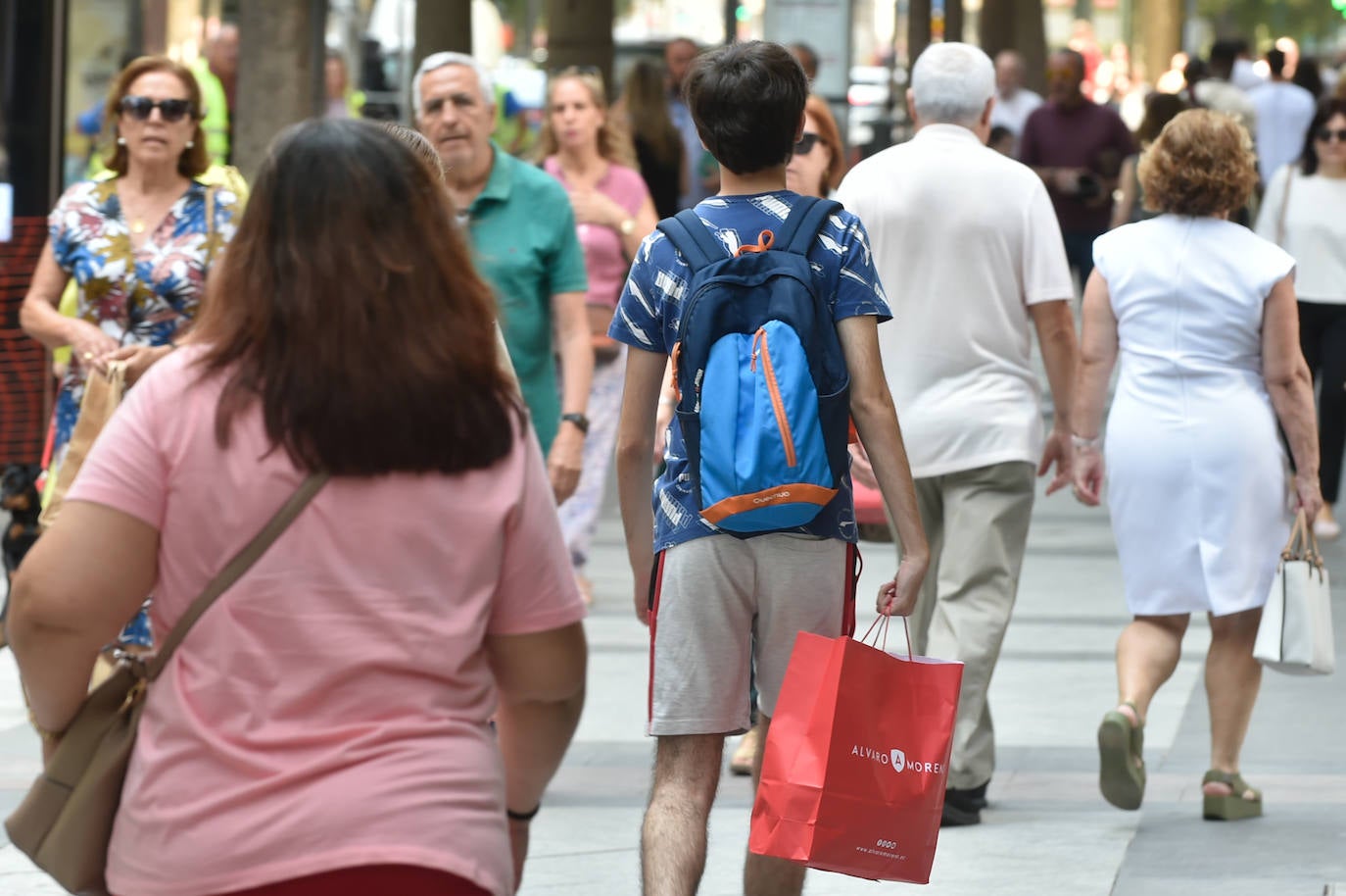 Primer día de rebajas en Murcia, en imágenes