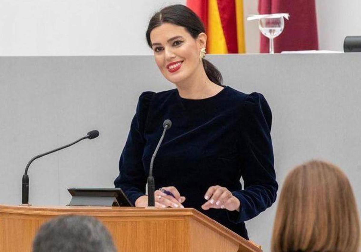 Miriam Guardiola, portavoz del PP de la Región de Murcia, en una imagen de archivo.