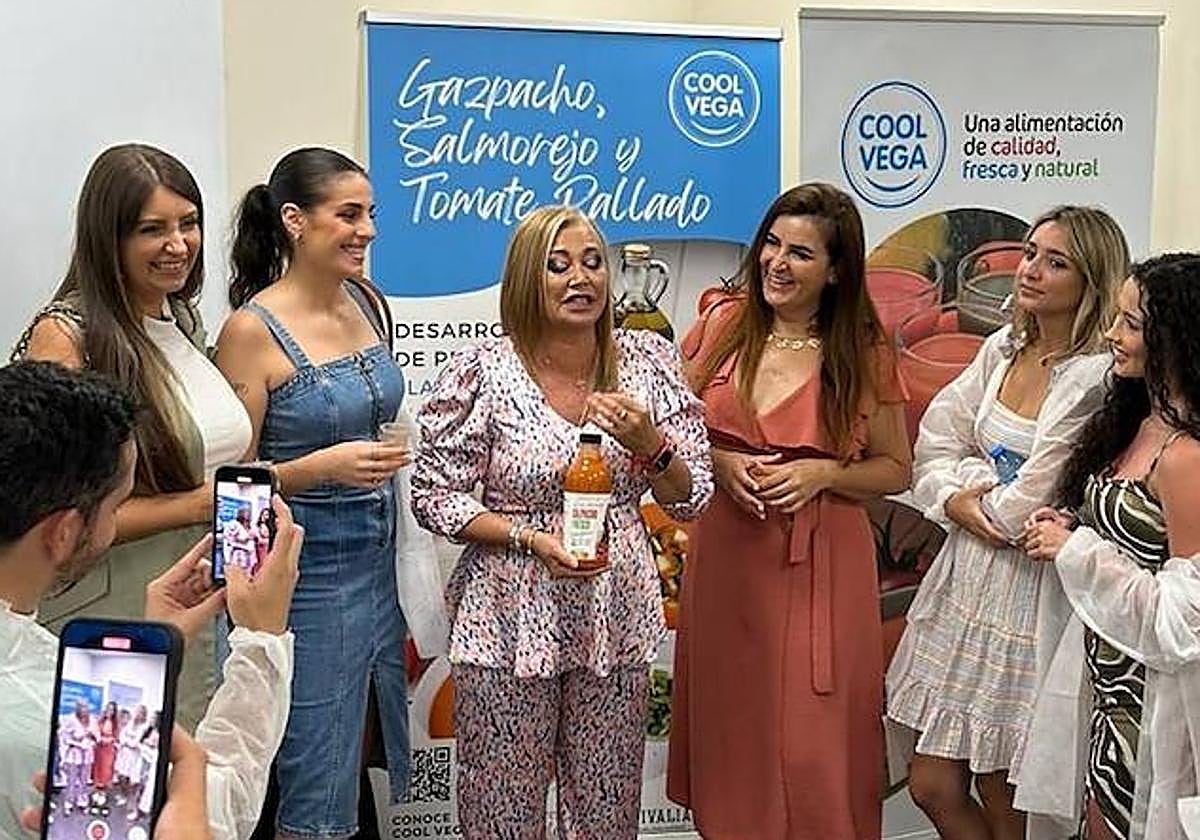 Belén Esteban en un acto este martes en Alhama.