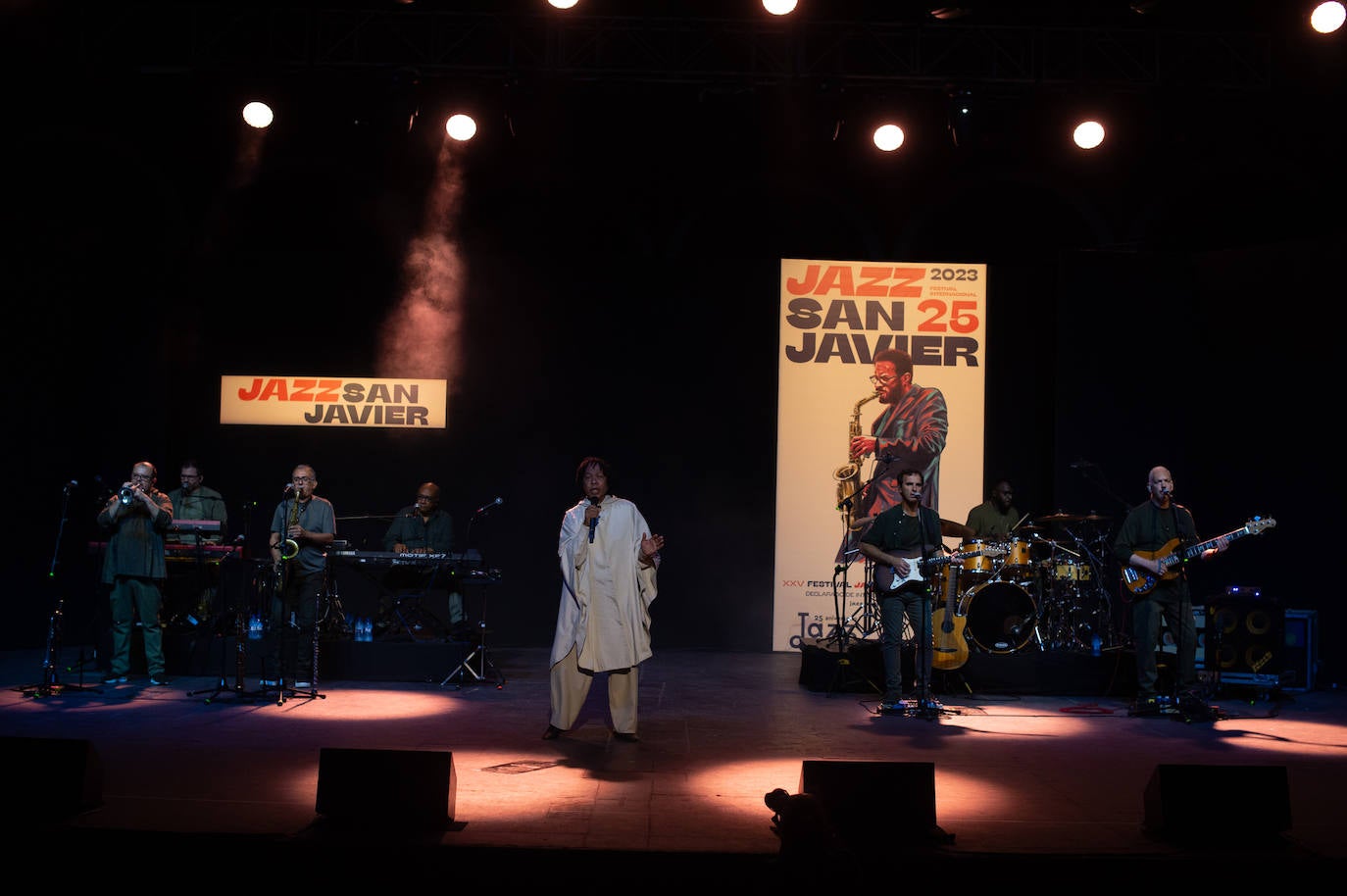 El concierto de Djavan en el Festival Internacional de Jazz de San Javier, en imágenes