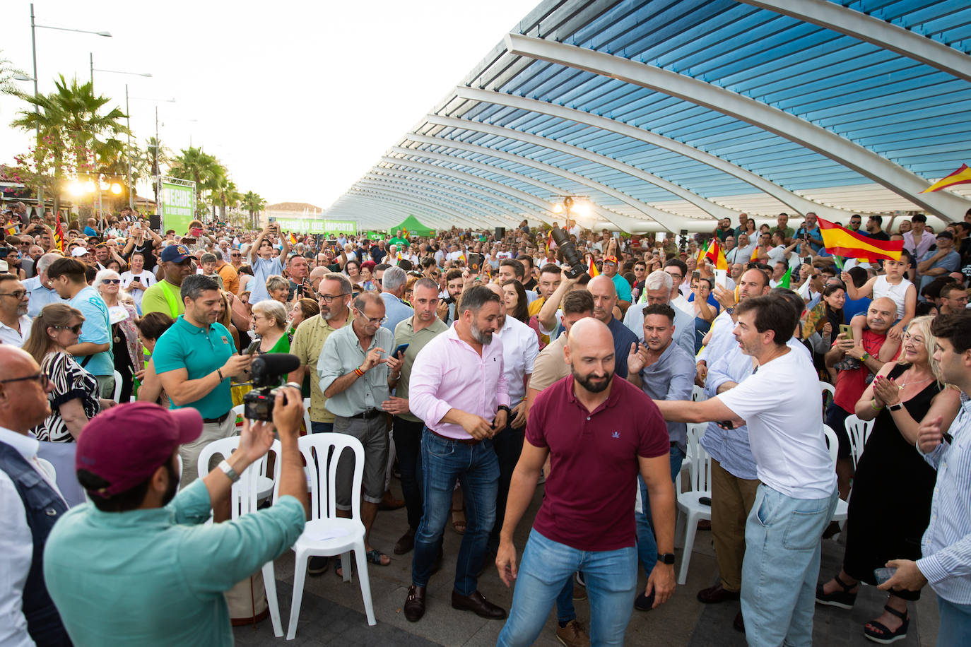 Las imágenes de la visita de Santiago Abascal a Torrevieja