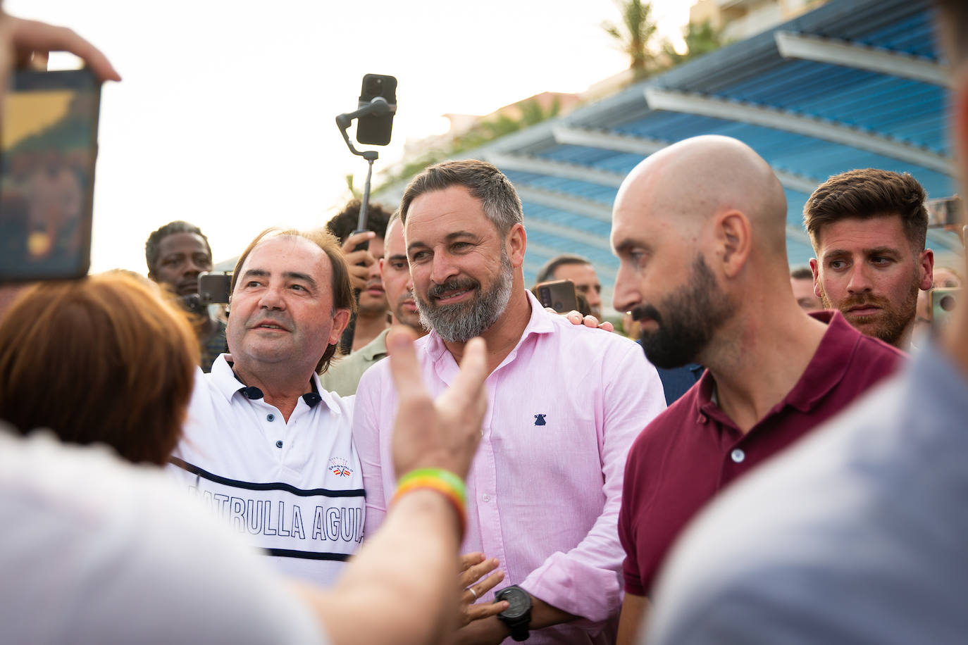 Las imágenes de la visita de Santiago Abascal a Torrevieja