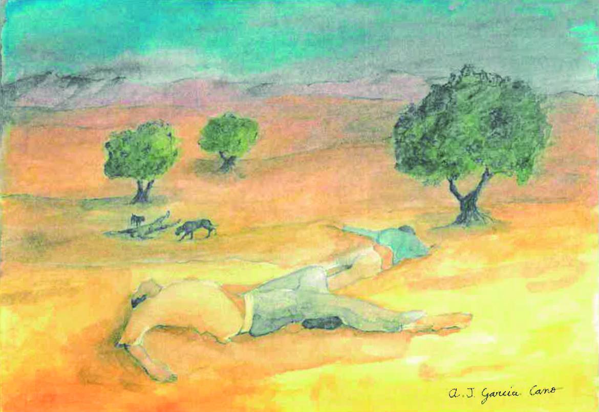 «Todo baldío. / Todo reseco. / Campos y campos, / cuerpos y cuerpos» (Miguel Hernández).