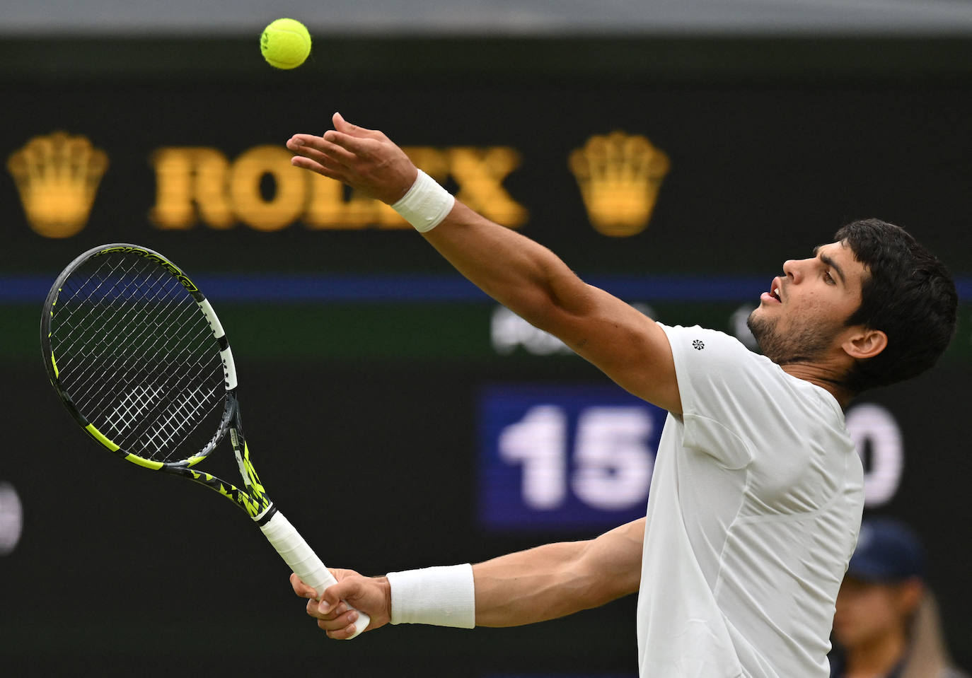 El partido entre Carlos Alcaraz y Jarry en Wimbledon, en imágenes