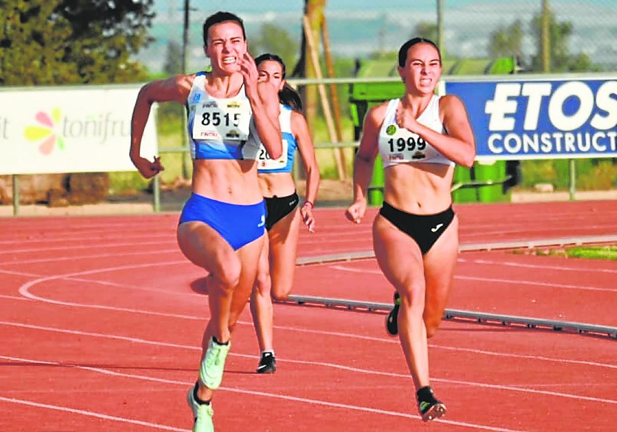 Una de las pruebas del Regional absoluto de atletismo, el pasado fin de semana en Alhama.