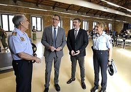 Ballesta junto con Fulgencio Perona, este martes por la mañana.