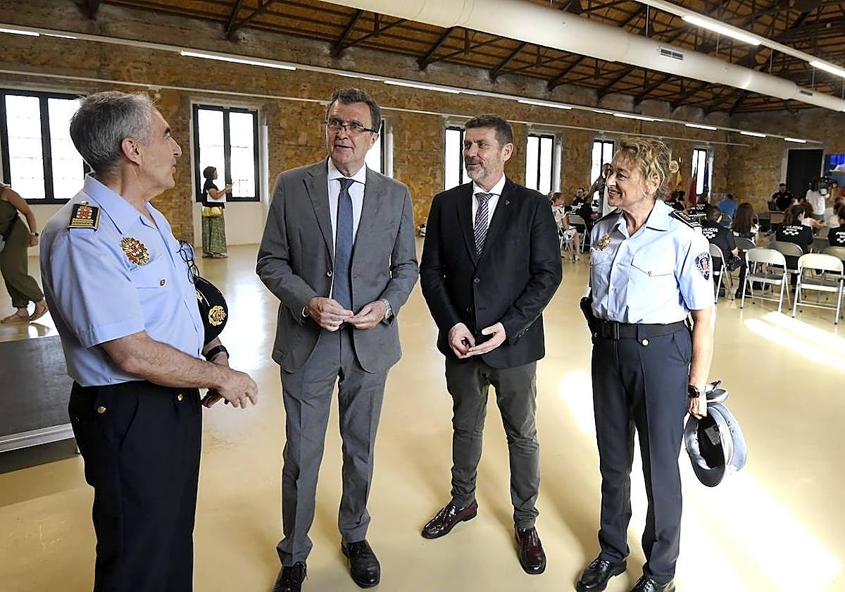 Ballesta junto con Fulgencio Perona, este martes por la mañana.