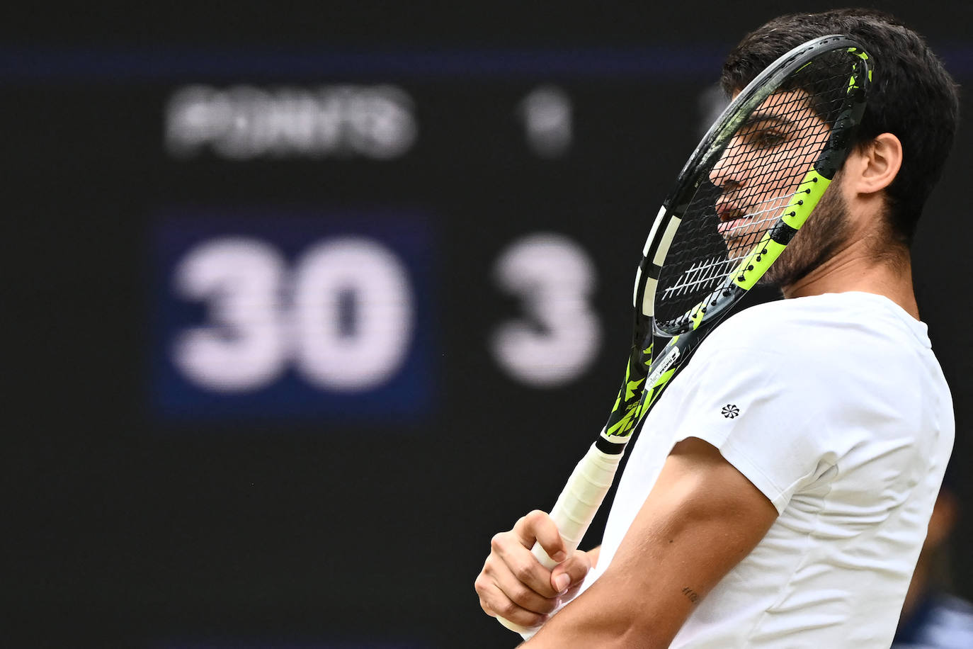 Las imágenes del partido Alcaraz-Rune en Wimbledon