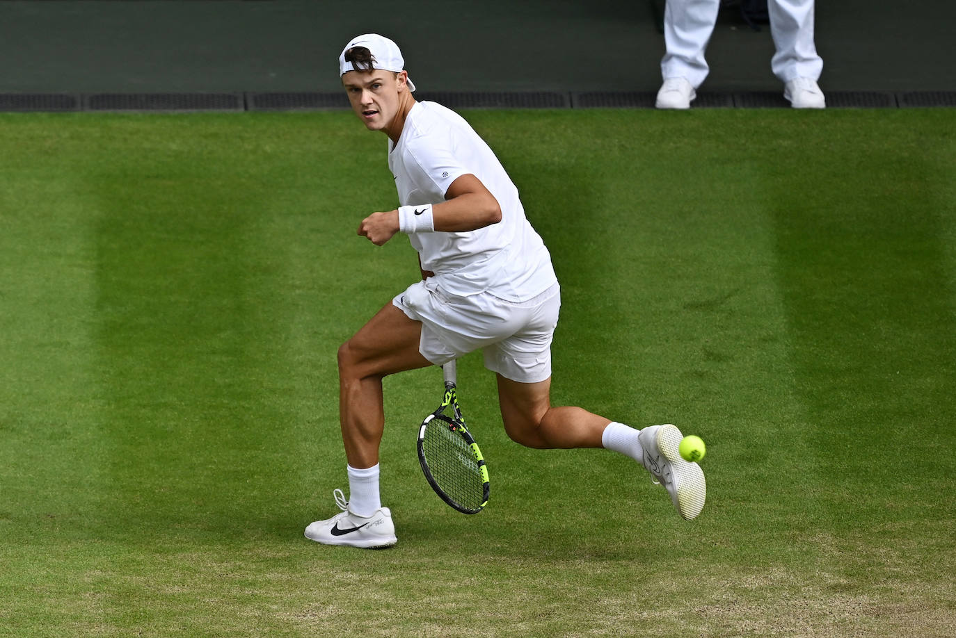 Las imágenes del partido Alcaraz-Rune en Wimbledon