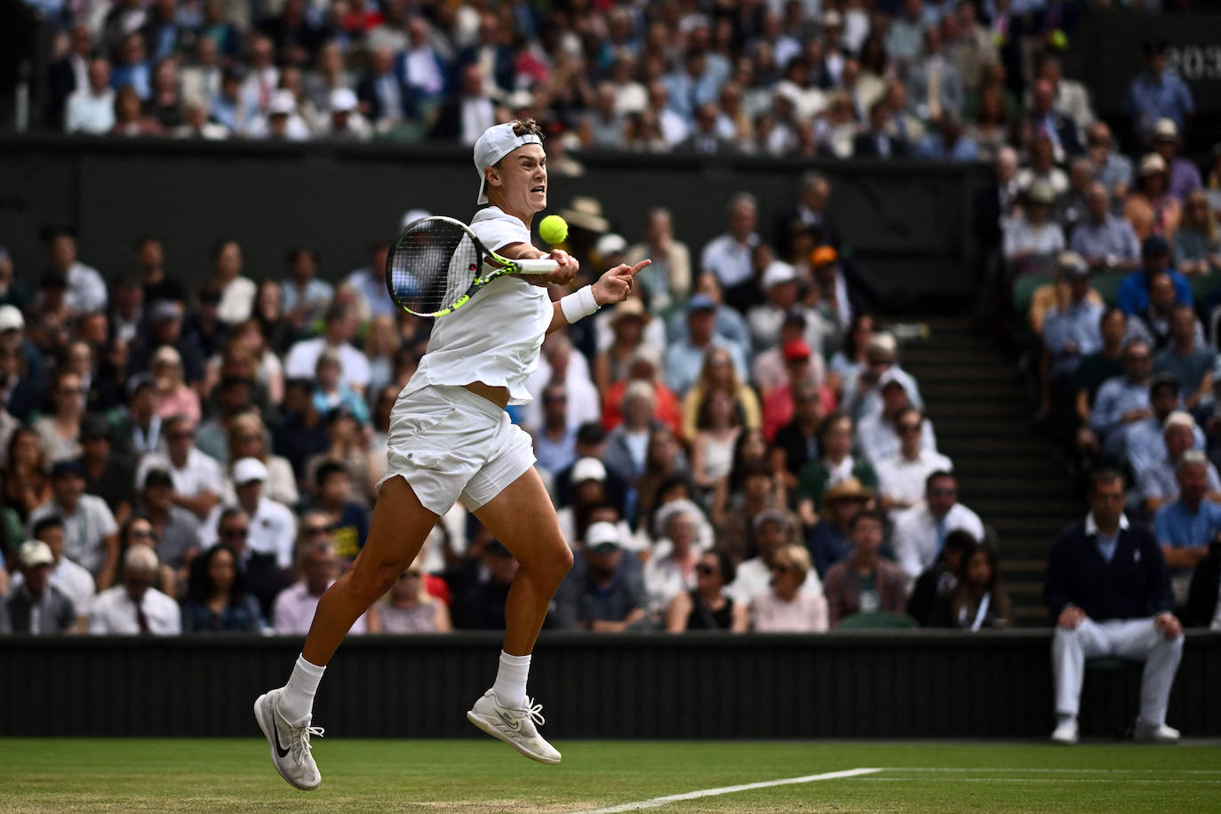 Las imágenes del partido Alcaraz-Rune en Wimbledon