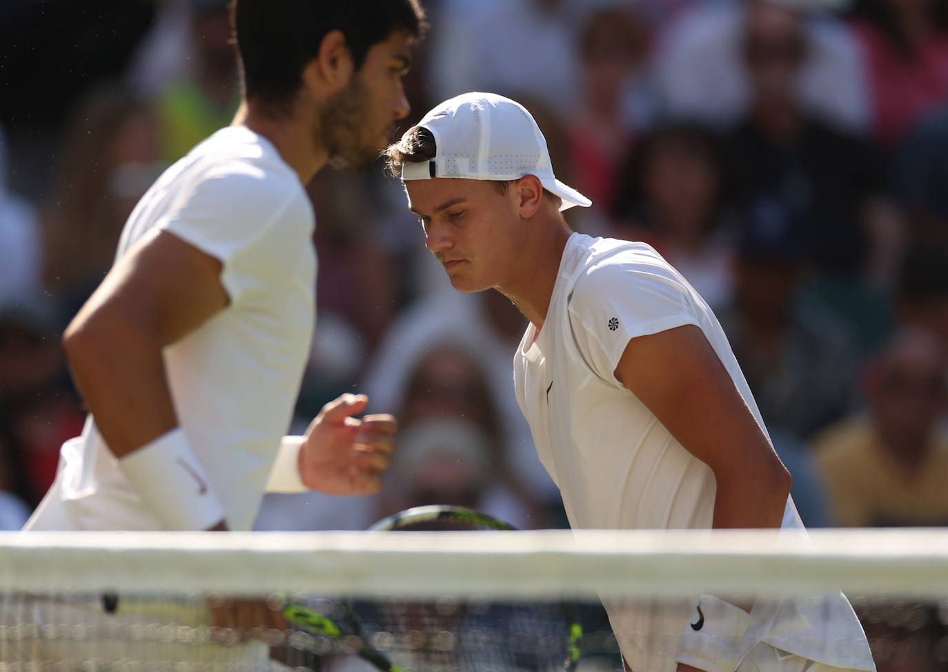 Las imágenes del partido Alcaraz-Rune en Wimbledon