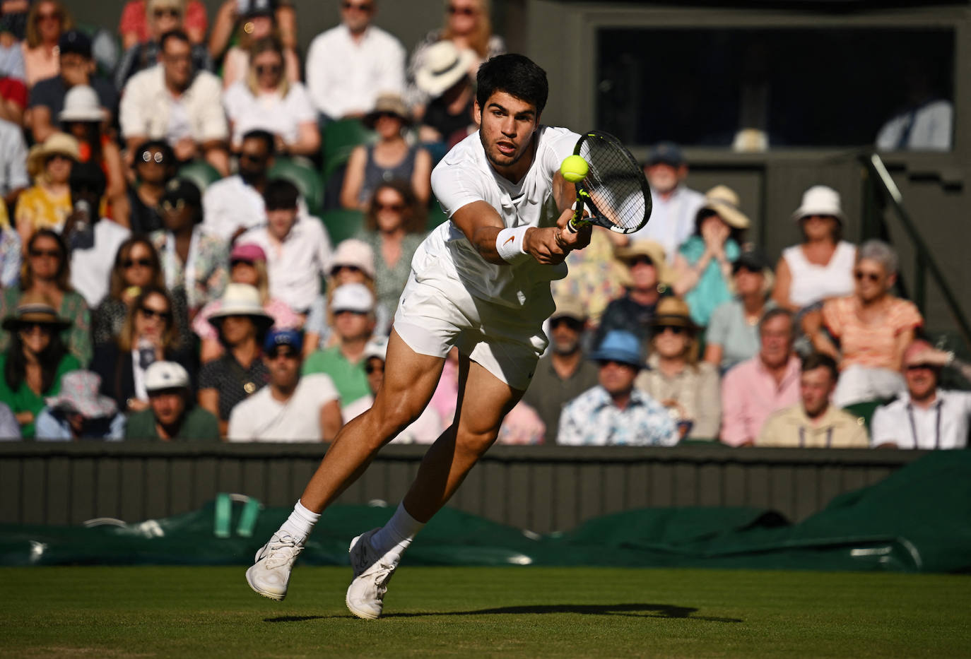 Las imágenes del partido Alcaraz-Rune en Wimbledon