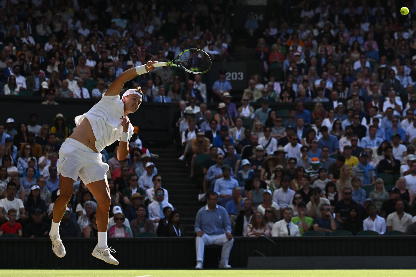 Las imágenes del partido Alcaraz-Rune en Wimbledon