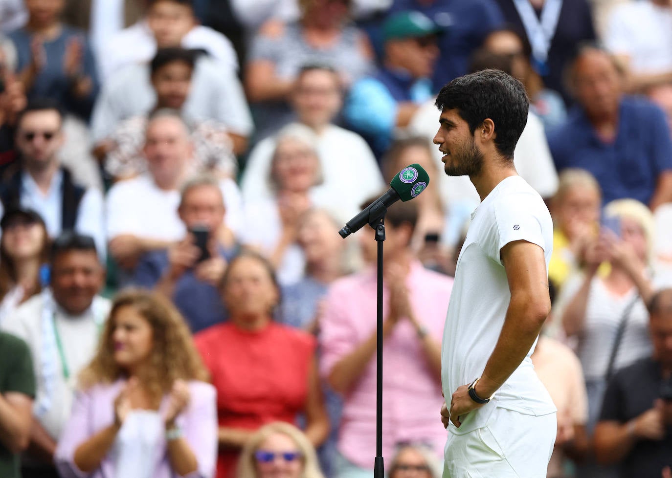 Las imágenes del partido Alcaraz-Rune en Wimbledon