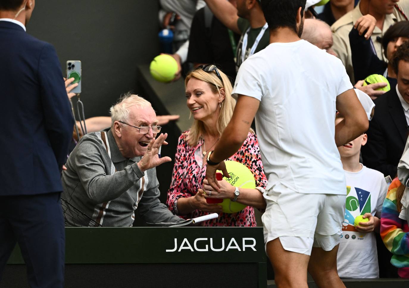 Las imágenes del partido Alcaraz-Rune en Wimbledon