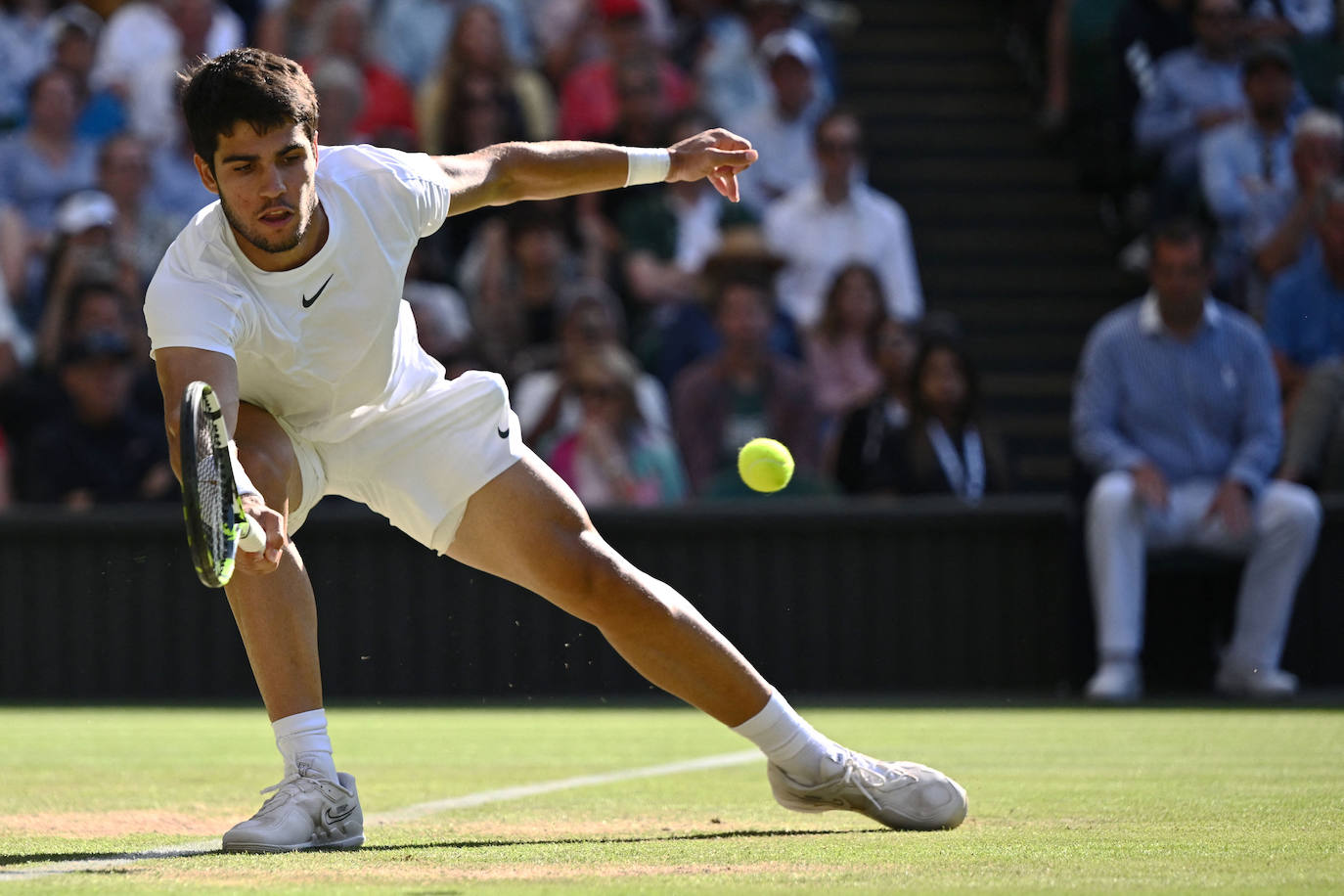 Las imágenes del partido Alcaraz-Rune en Wimbledon