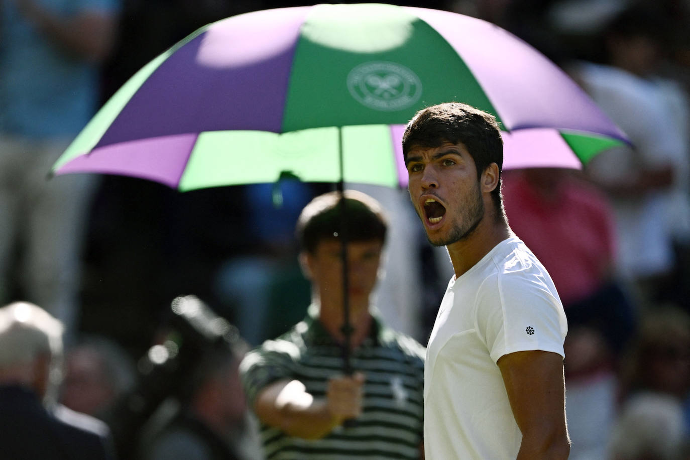 Las imágenes del partido Alcaraz-Rune en Wimbledon