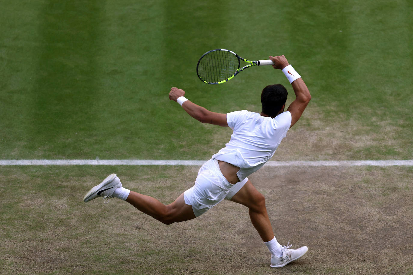 Las imágenes del partido Alcaraz-Rune en Wimbledon