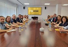 Encuentro entre Hefame y el equipo directivo de la UMU.